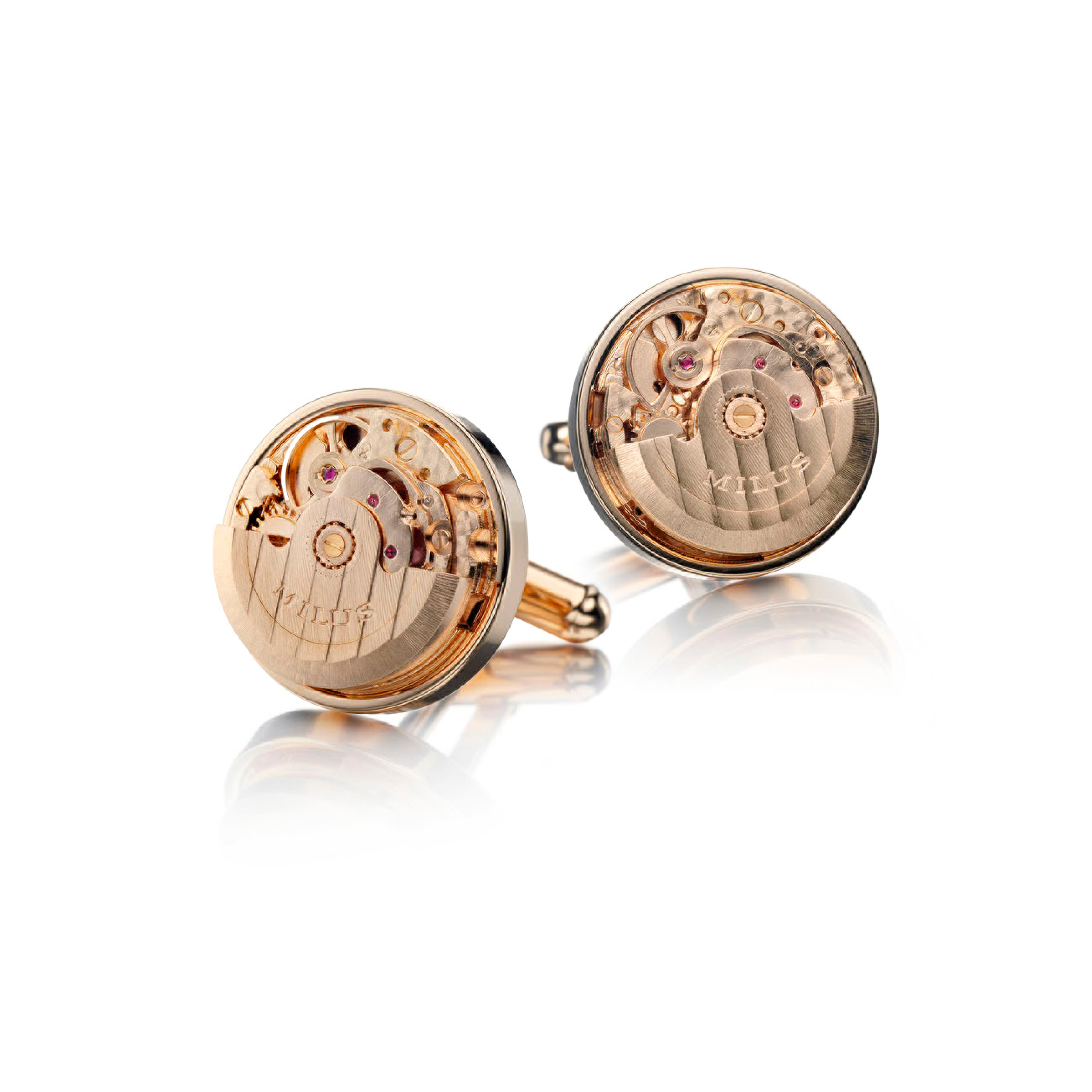 Boutons de manchette - Plaqué or rose