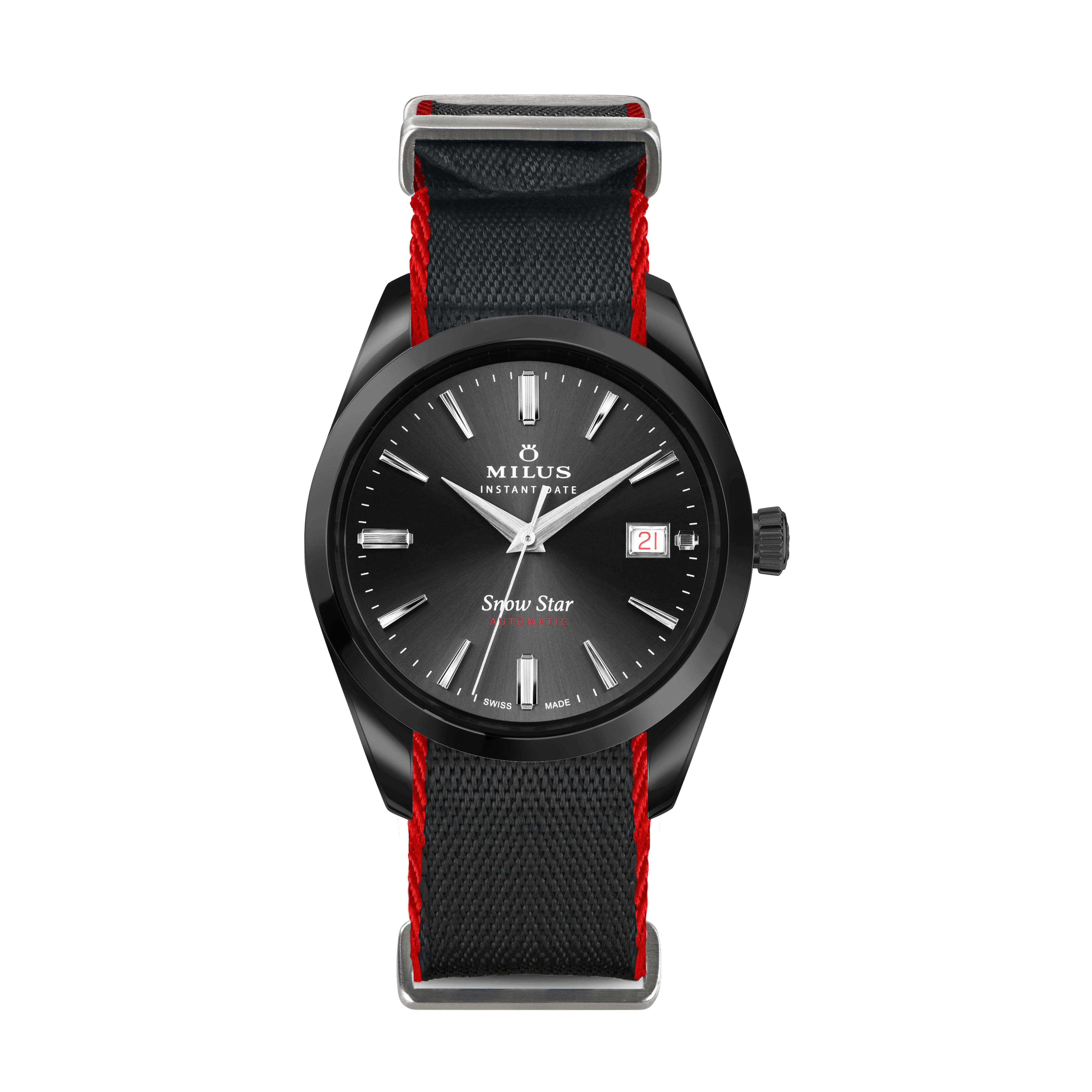 NATO-Armband - Schwarz & Rot