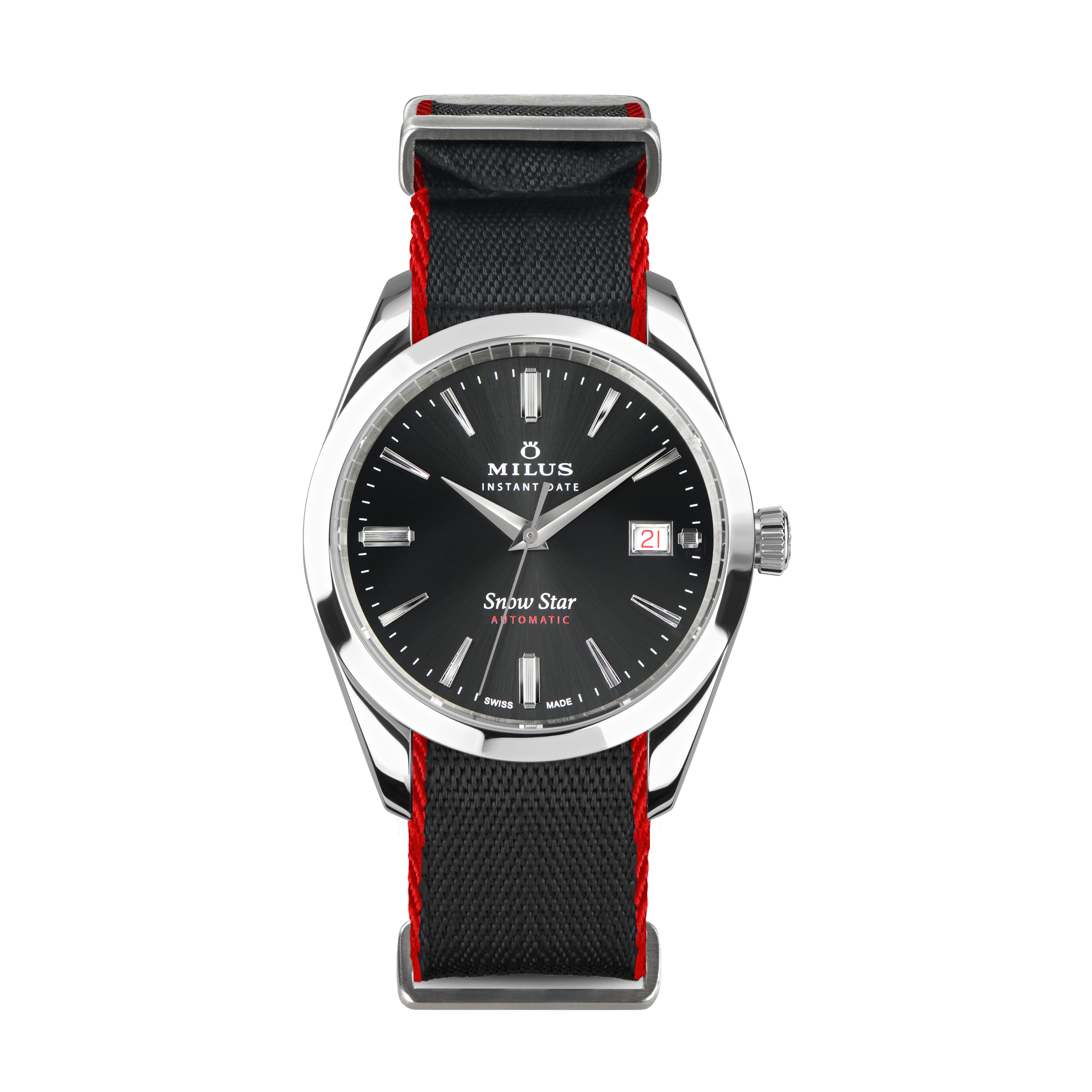 NATO-Armband - Schwarz & Rot