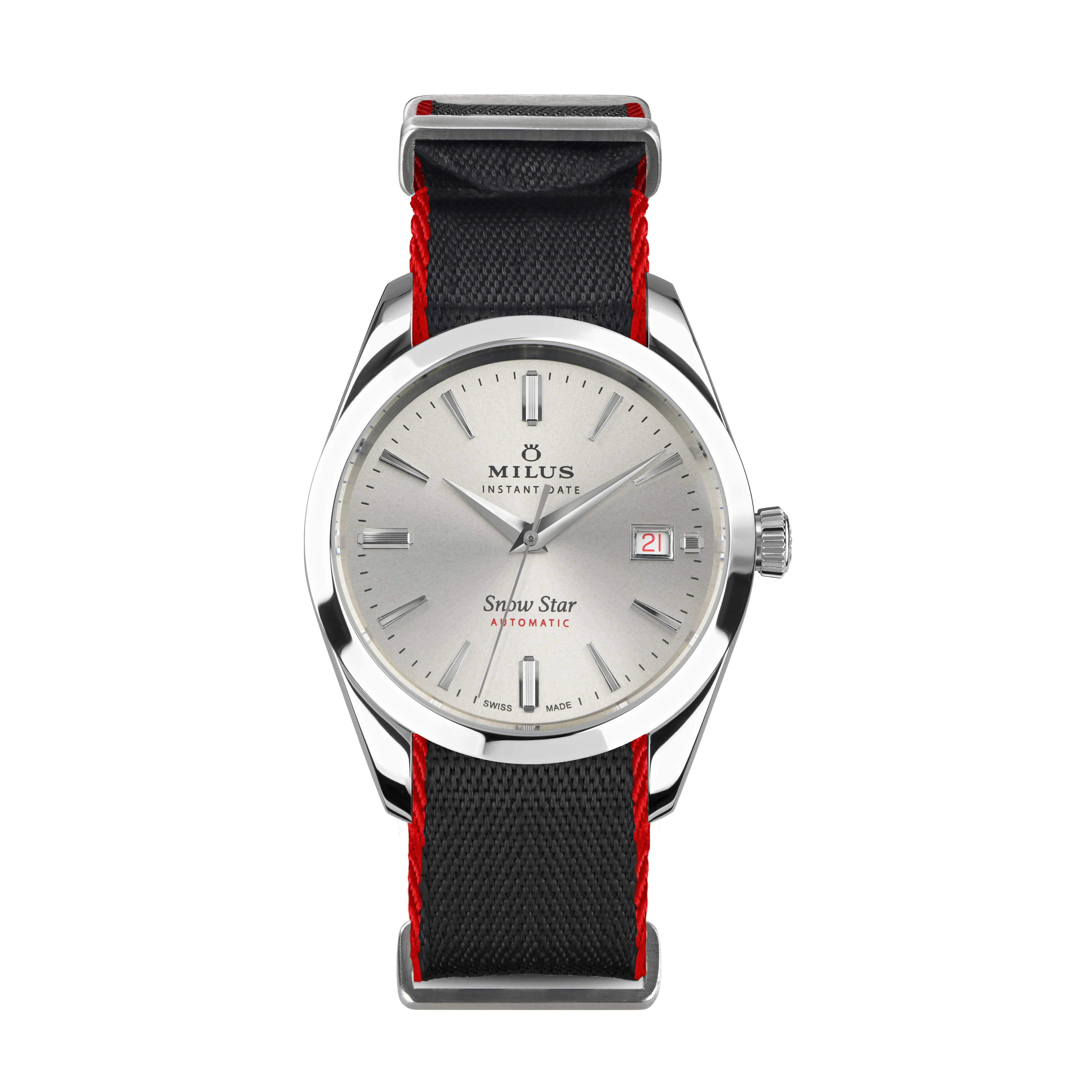 NATO-Armband - Schwarz & Rot
