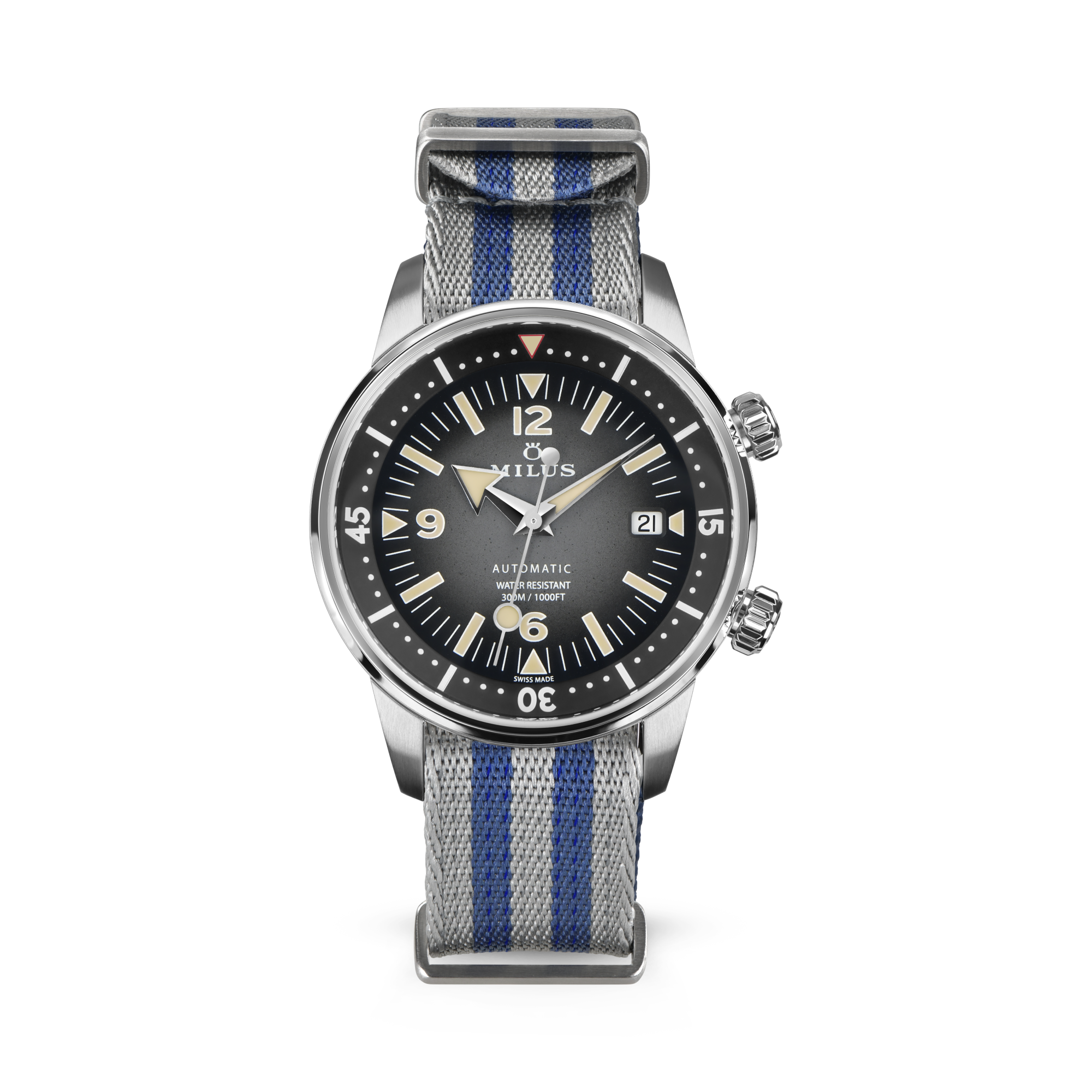 Bracelet NATO - Argent & Bleu
