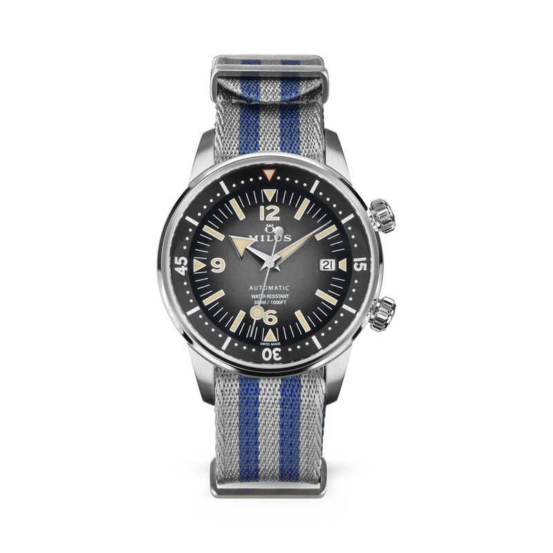 Bracelet NATO - Argent & Bleu