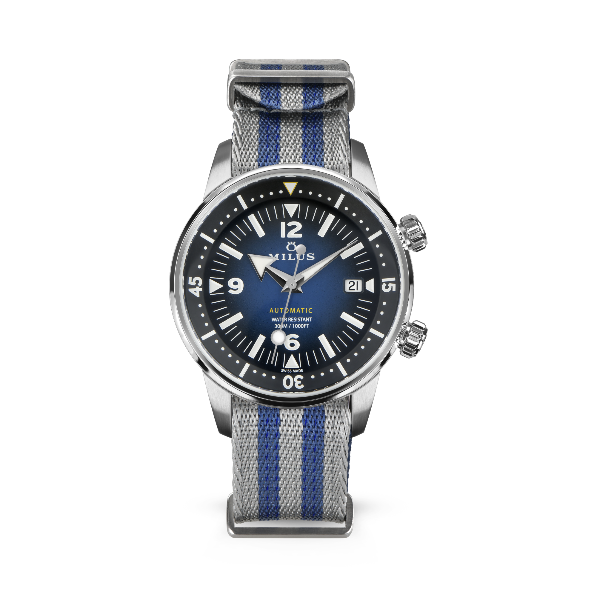 Bracelet NATO - Argent & Bleu