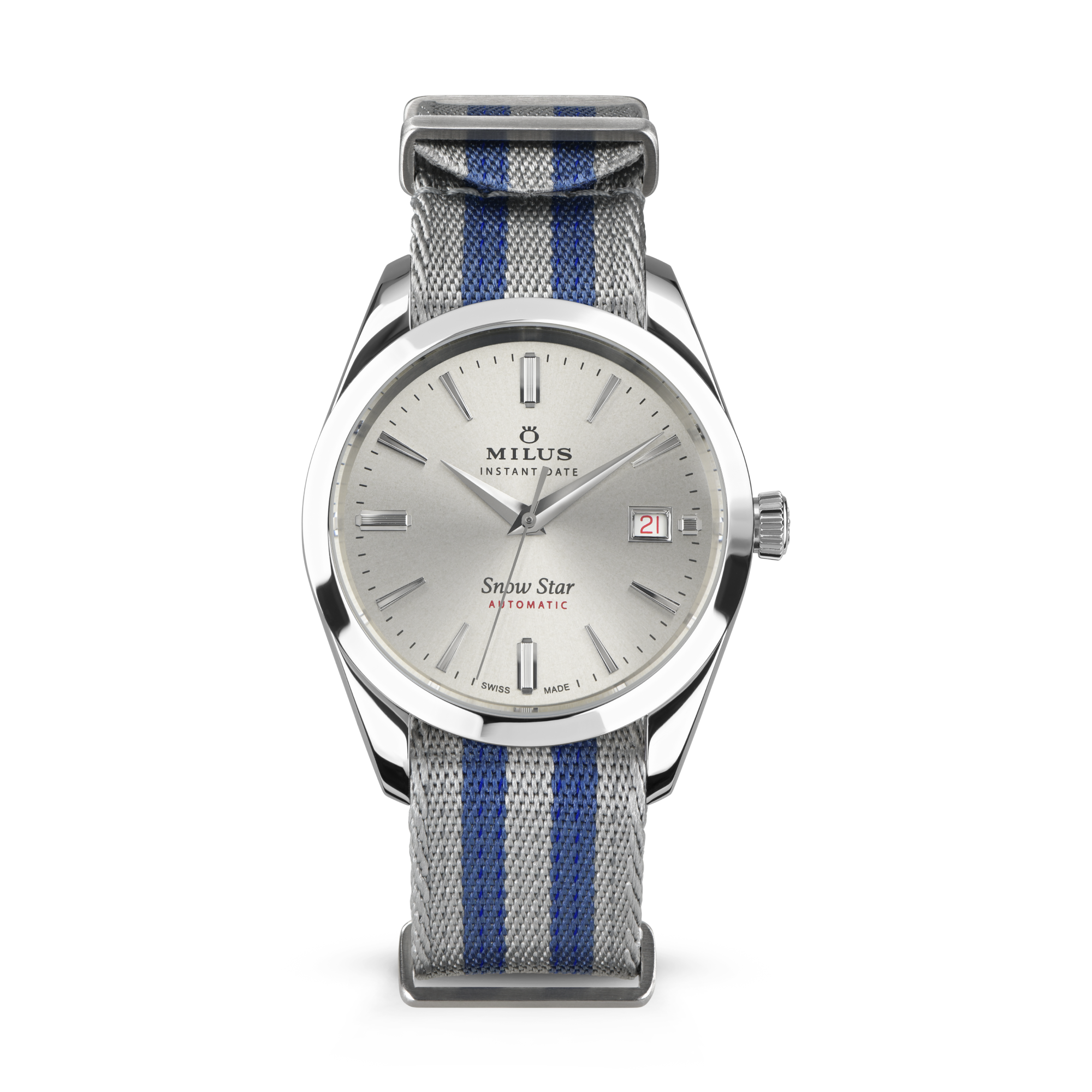 Bracelet NATO - Argent & Bleu