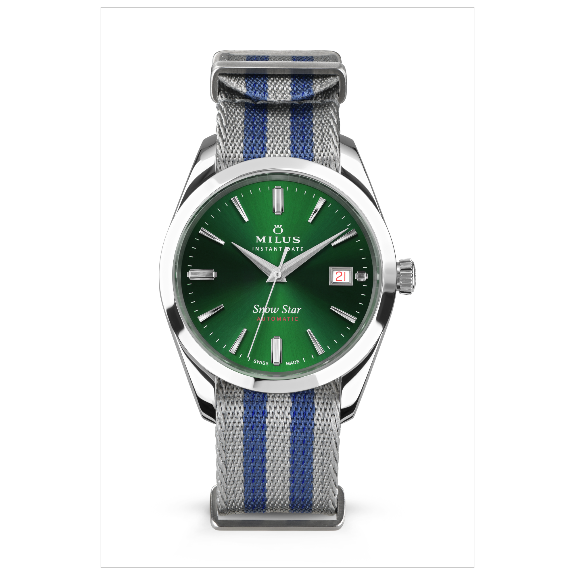 Bracelet NATO - Argent & Bleu