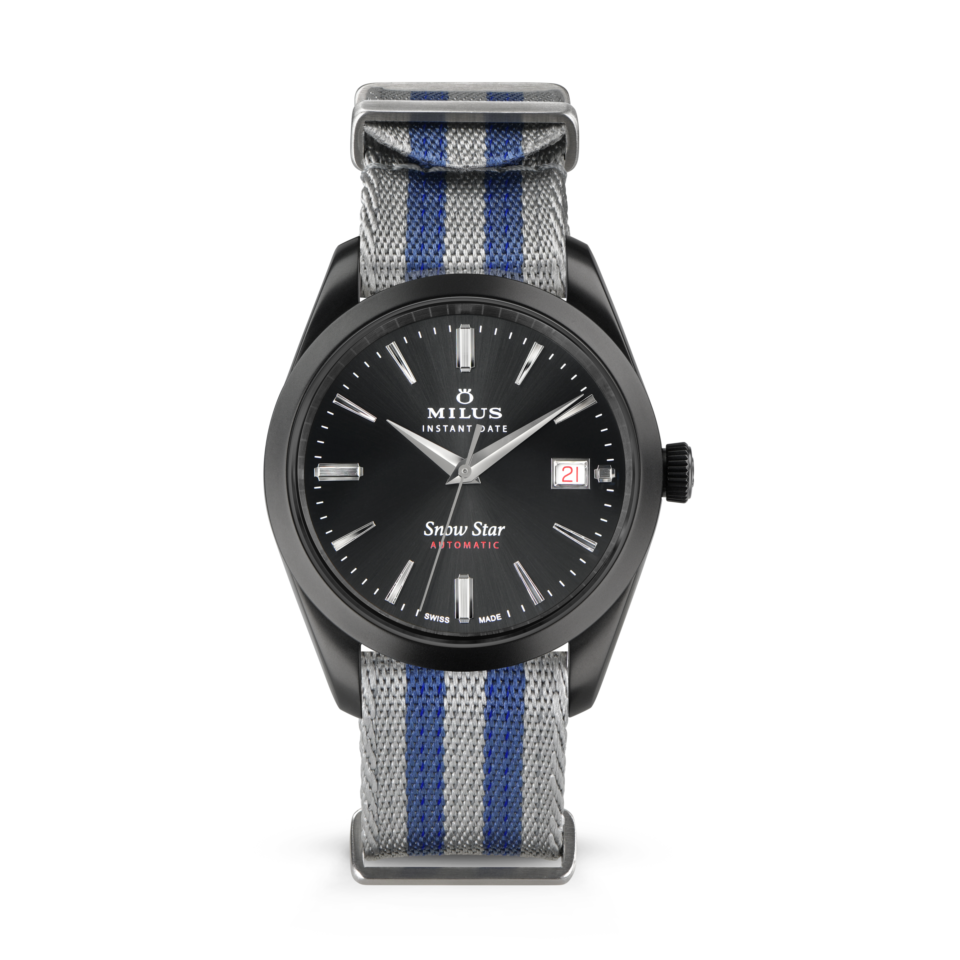 Bracelet NATO - Argent & Bleu