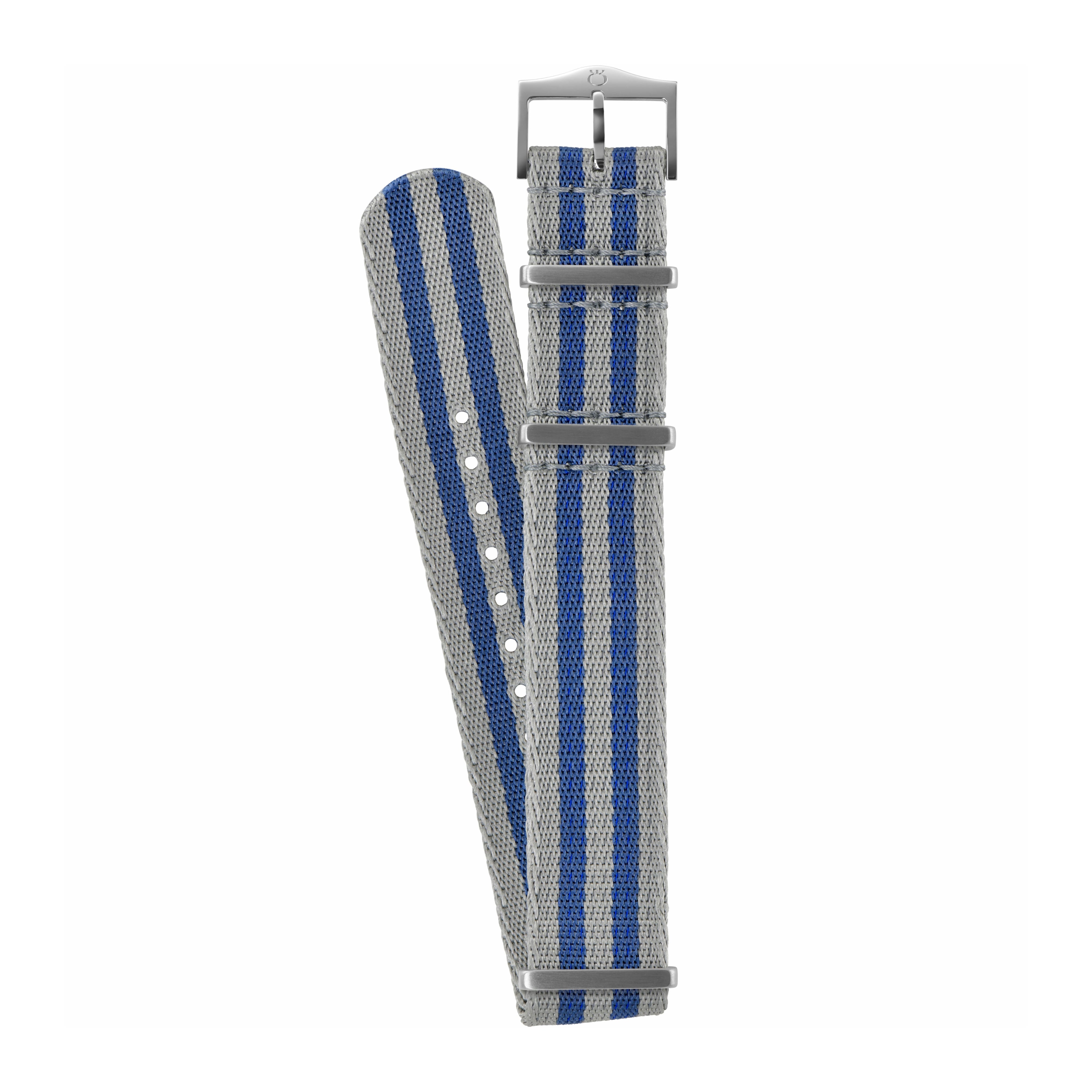 Bracelet NATO - Argent & Bleu