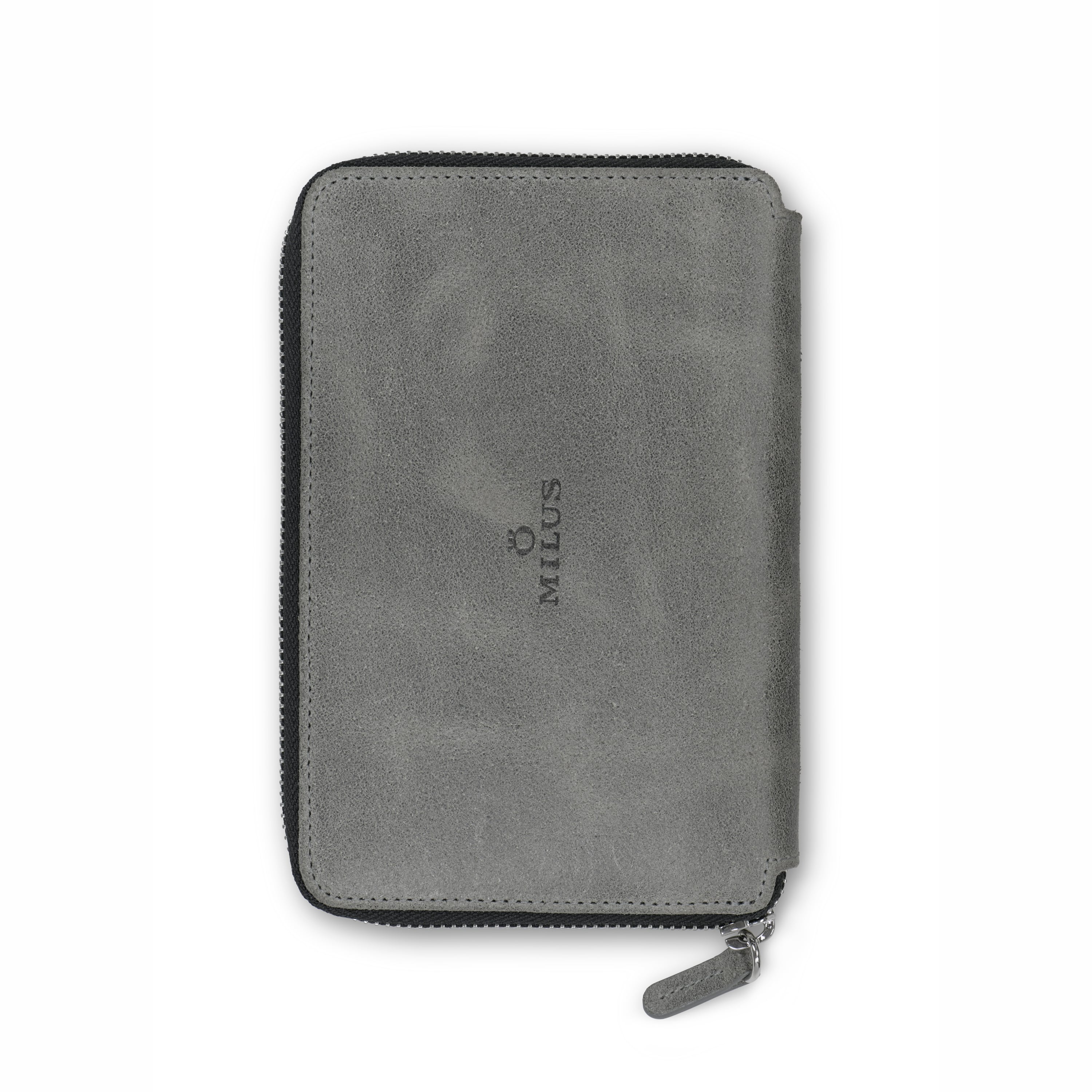Kit de voyage Milus - Cuir gris